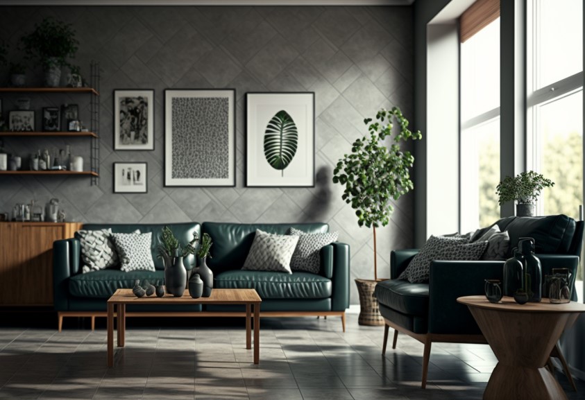 tiles design for living room wall